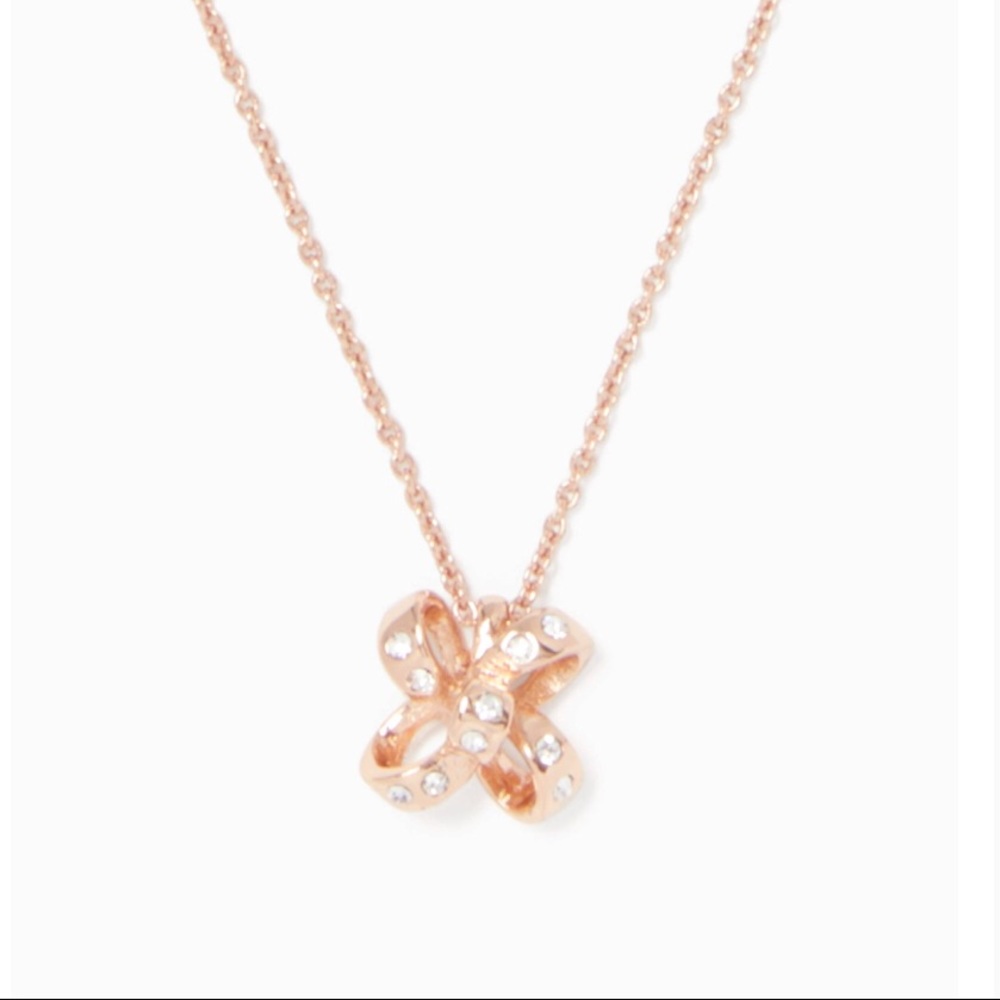 NWT Kate Spade It’s A Tie Bow Mini Pendant